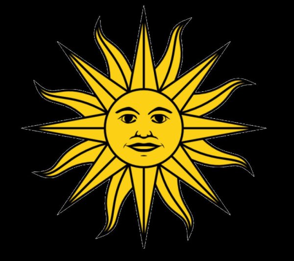 Изображение солнца геральдика