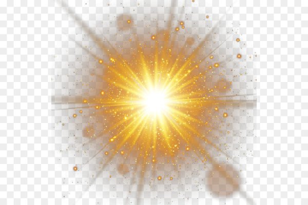 Солнечные лучи на прозрачном фоне