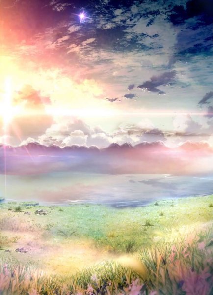 Солнце на синем небе