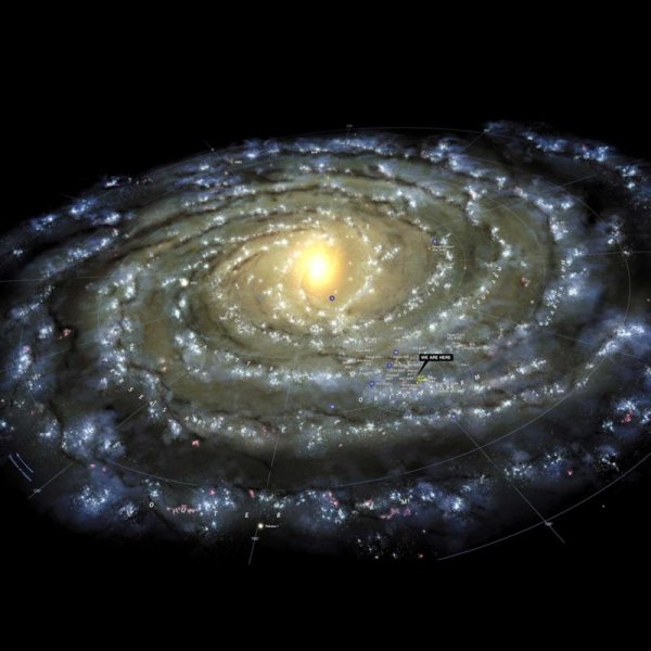 Галактика Млечный путь на карте Вселенной