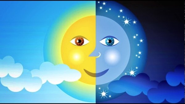 Солнце и Луна для детей