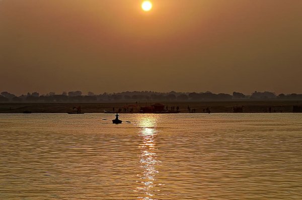 Закат на Ганге