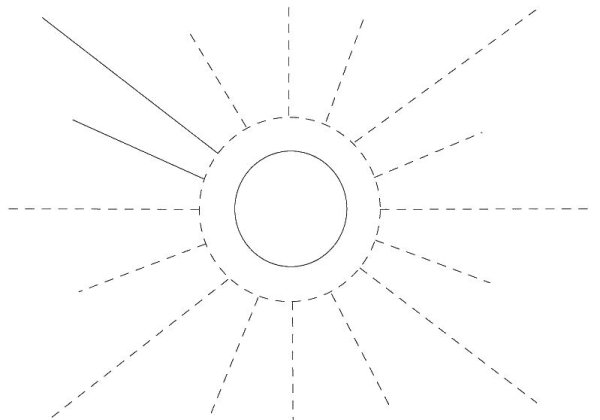 Солнце вектор