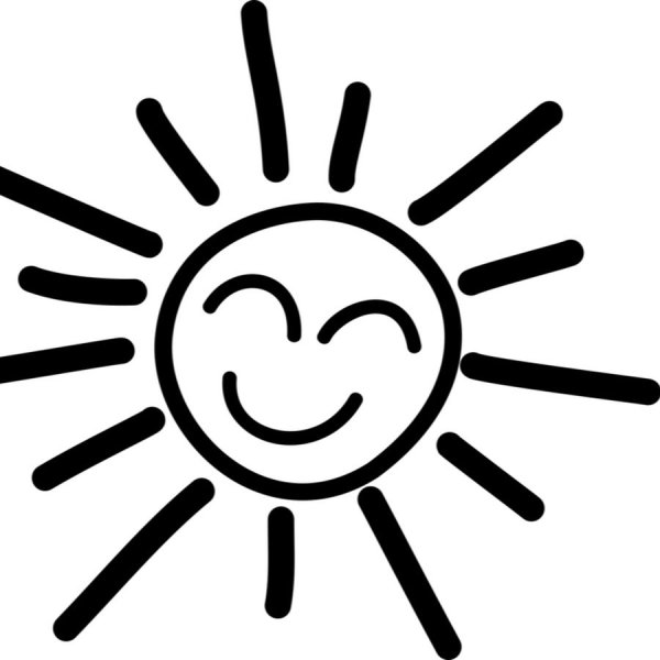 Восходящее солнце на прозрачном фоне