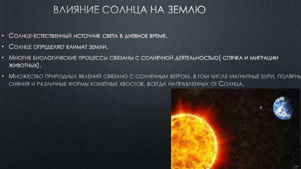 Солнечный ветер и магнитное поле земли