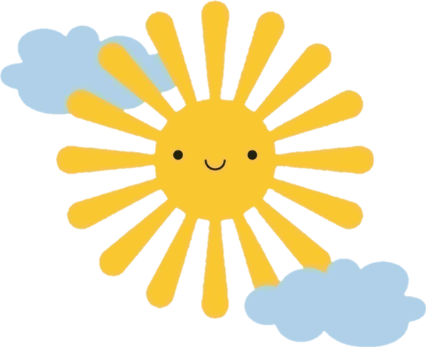 Наклейка (стикер) солнце