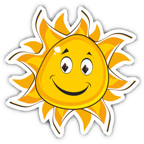 Солнце наклейка
