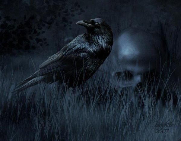 Славянские руны Татуировки вегвизир ворон