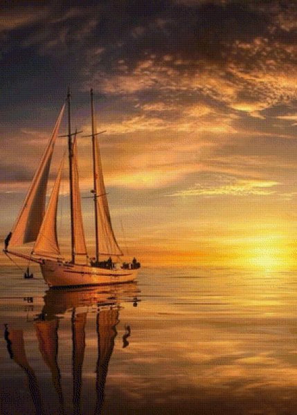 Корабль в море