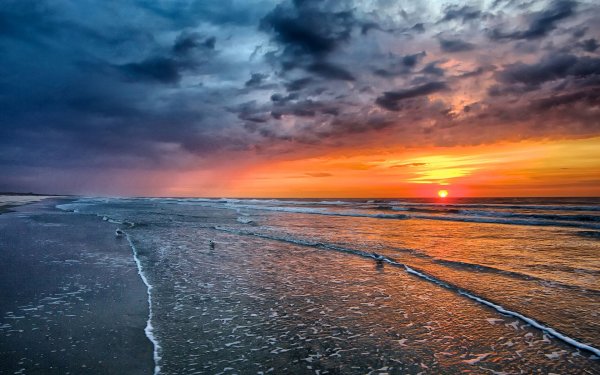 Закат на море