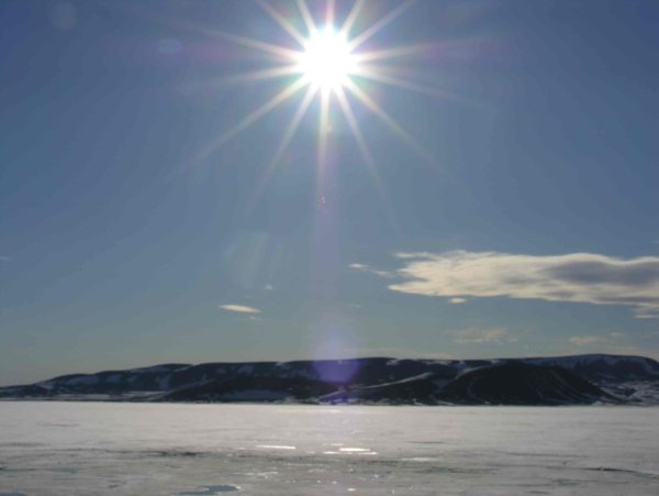 Отражение заката в воде
