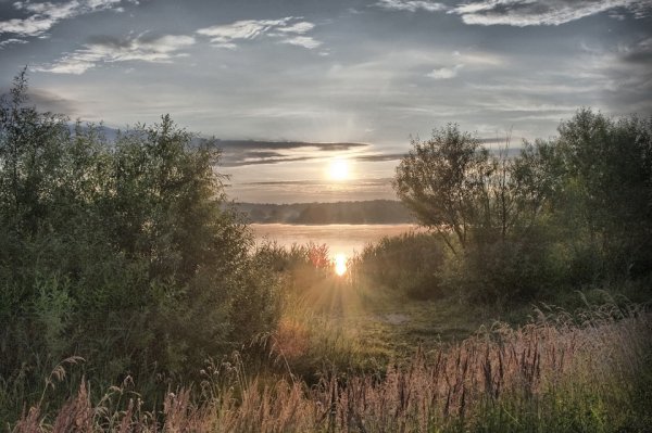 Красивое солнце