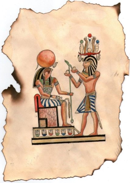 Бог Амон ра и фараон