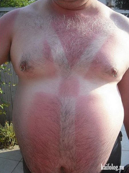 Очень Загорелый человек