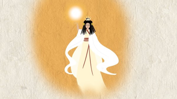 Японская богиня солнца Аматэрасу