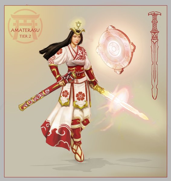 Богиня Аматэрасу фэнтези