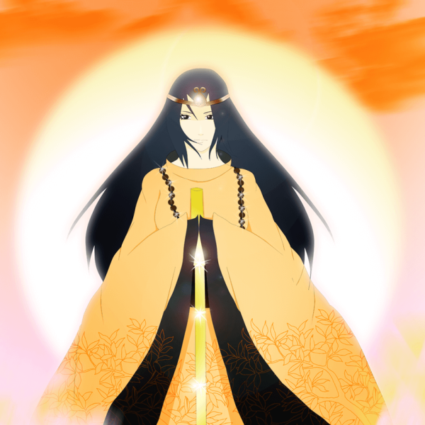 Японская богиня солнца Аматэрасу