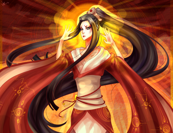 Аматэрасу Омиками богиня солнца