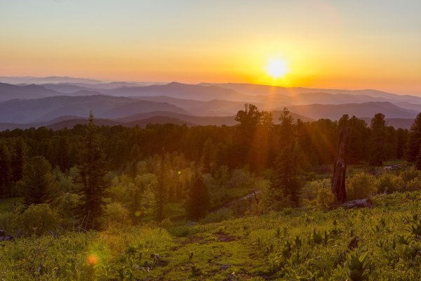 Рассвет на Алтае