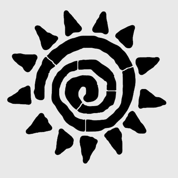 Этнические узоры солнце