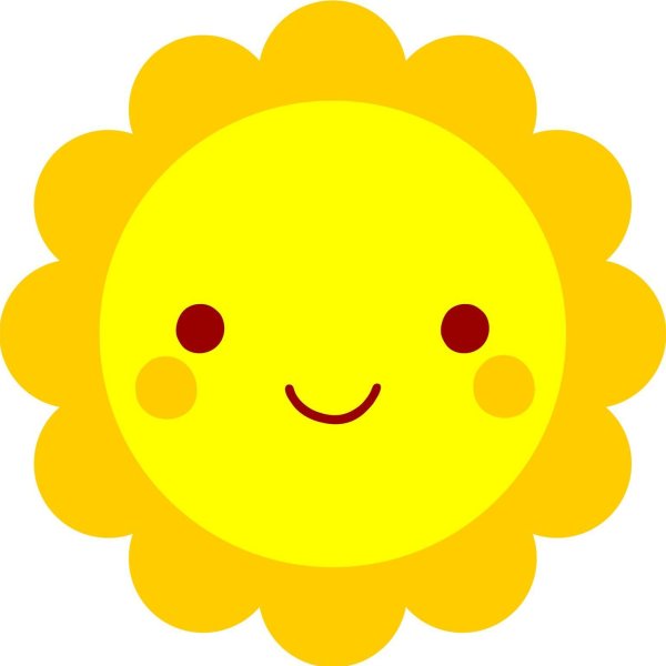 Смайлик солнце