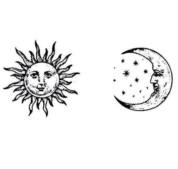 Основные значения татуировки Луны и Солнца