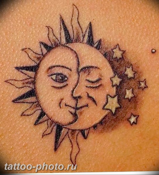 Татуировки с изображением солнца
