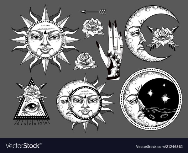 Солнце Луна звезды символы