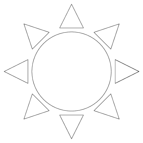 Геометрическое солнце