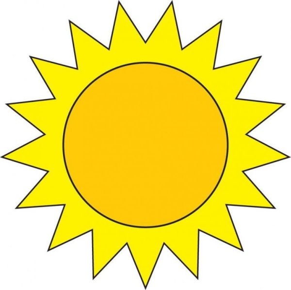 Графическое изображение солнца