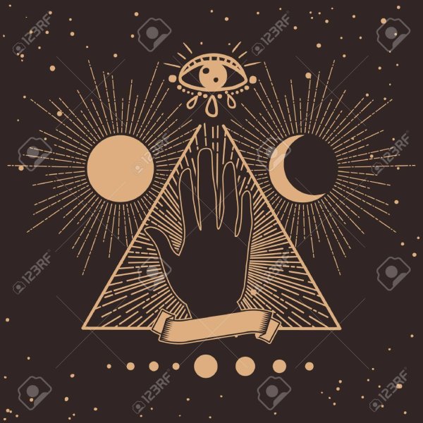 Цветок жизни оранжевый