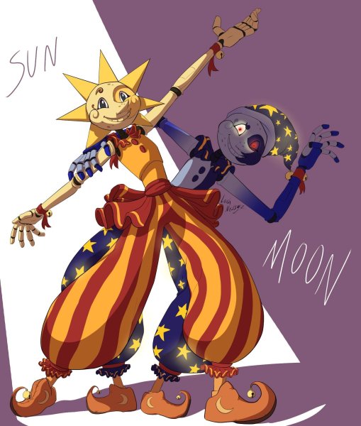 Солнце и Луна ФНАФ 9