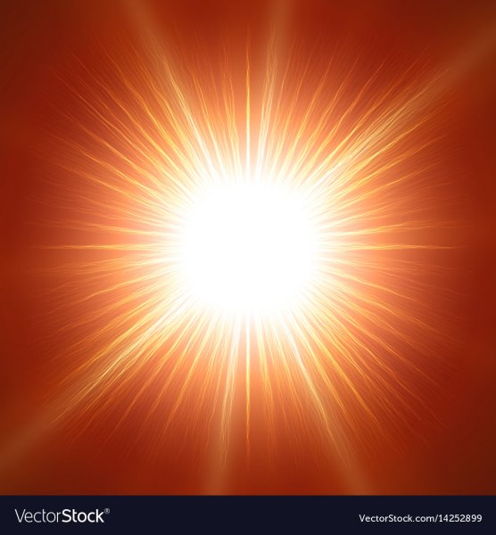 Солнце на белом фоне