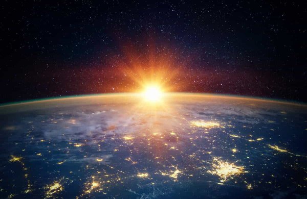 Закат из космоса