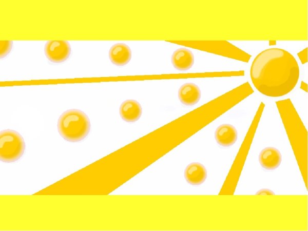 Лучи солнца на прозрачном фоне