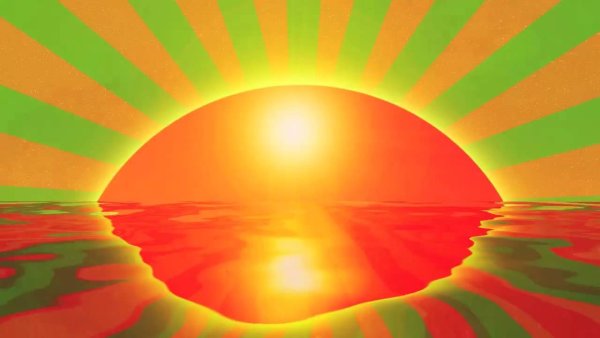 Восходящее солнце анимация
