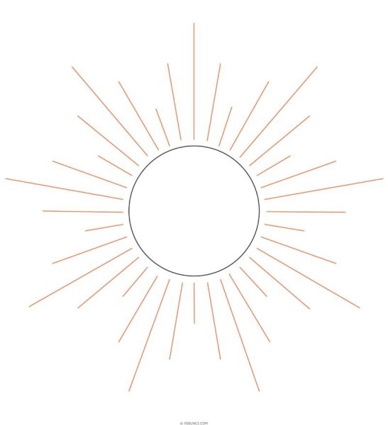 Солнце рисунок