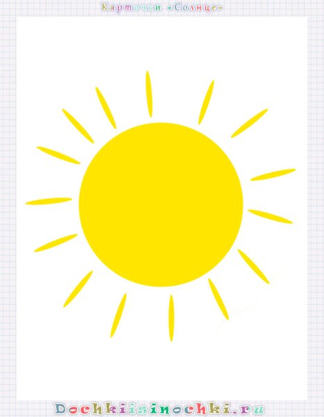 Рисование солнышко