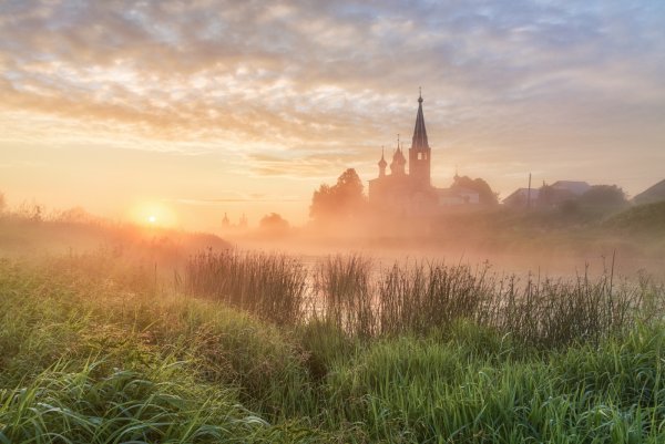Храмы Тулы на рассвете