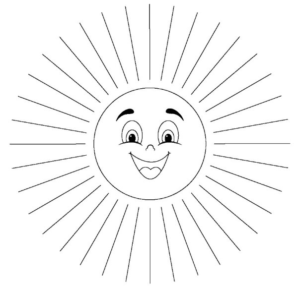Раскраска Солнце – Математические картинки