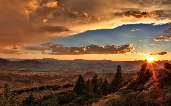 Пейзаж рассвет