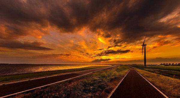 Дорога закат