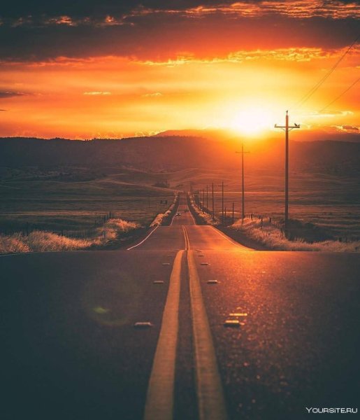 Дорога вечером