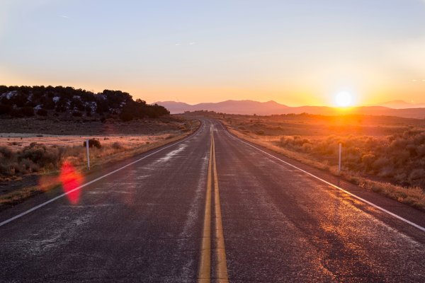 Красивый вид из машины