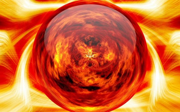 Огненный шар энергии