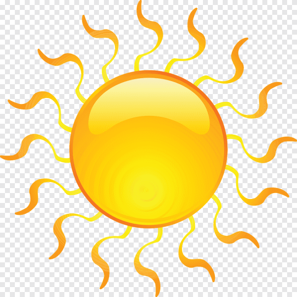 Эмблема солнца с прозрачным фоном Эстетика