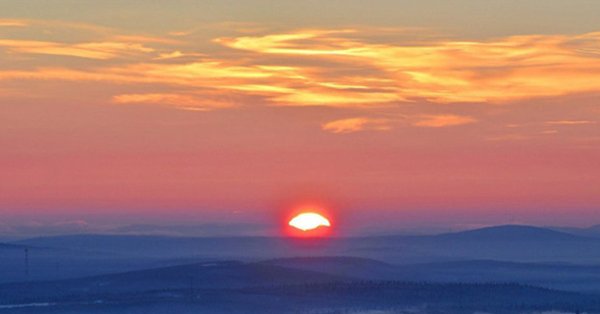 Первое солнце в Мурманске