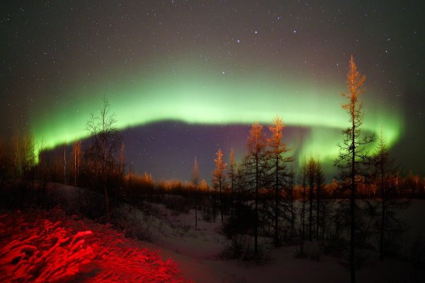 Салехард Северное сияние