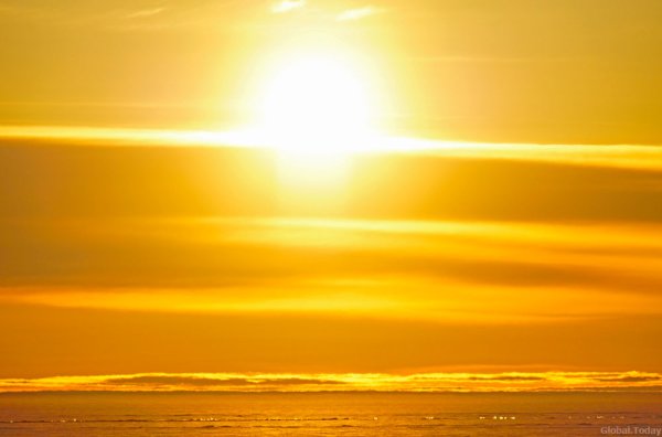 Красивое солнце