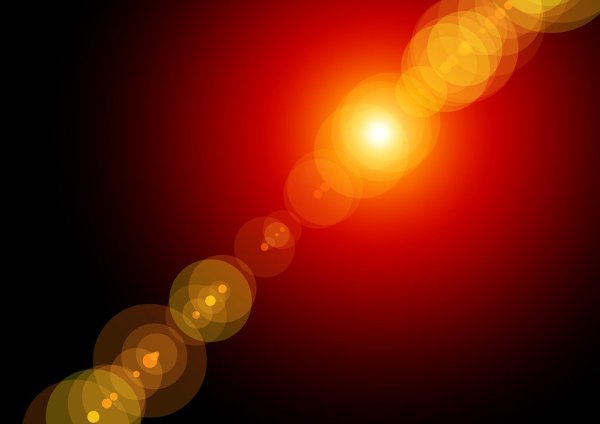 Блик солнца